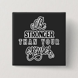 Chapa Cuadrada Ser Más Fuerte Que Sus Excusas, Inspire, ZSSP