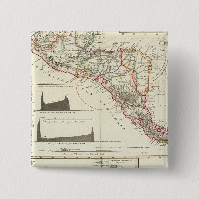 Chapa Cuadrada Serie volcánica de Guatemala (Anverso)