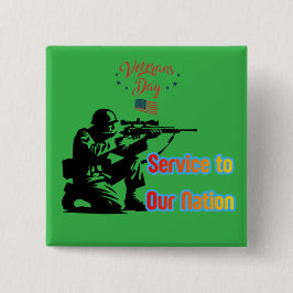Chapa Cuadrada Service To Nation verde kelly
