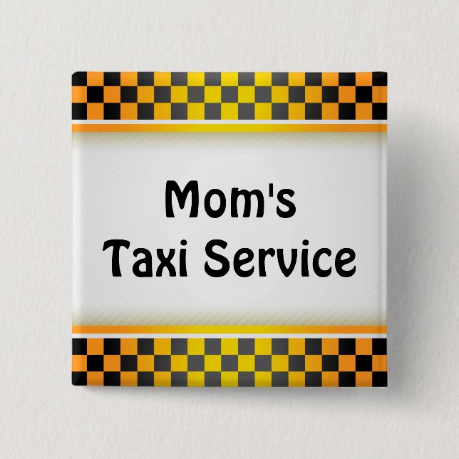 Chapa Cuadrada Servicio del taxi de la mamá (Anverso)