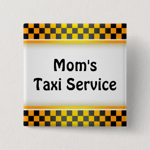 Chapa Cuadrada Servicio del taxi de la mamá