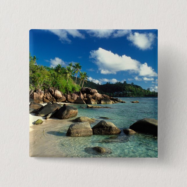 Chapa Cuadrada Seychelles, Isla de Mahe, Playa Anse Royale. 3 (Anverso)