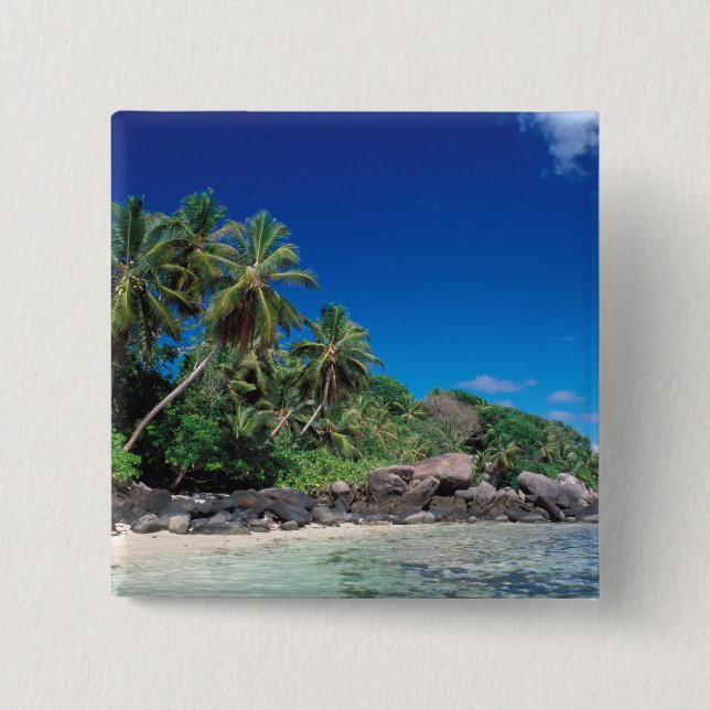 Chapa Cuadrada Seychelles, Isla Mahe, Playa Anse Royale. 2 (Anverso)