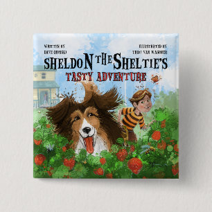 Chapa Cuadrada Sheldon the Sheltie