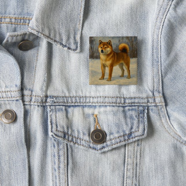 Chapa Cuadrada Shiba Inu (In situ)