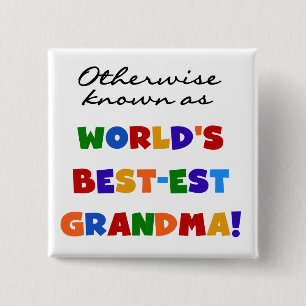 Chapa Cuadrada Si no conocido como regalos de la abuela Mejor-est