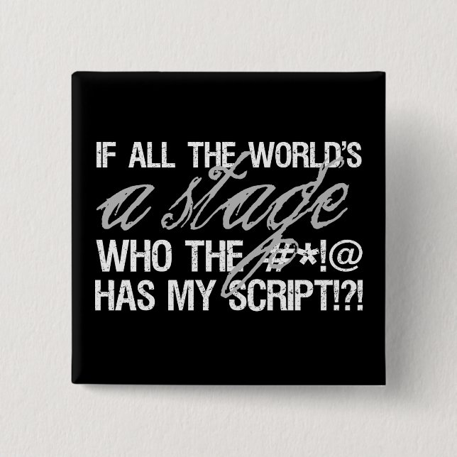 Chapa Cuadrada Si todo el mundo es una etapa… (Anverso)