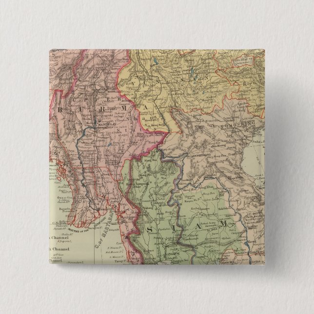 Chapa Cuadrada Siam, Birmania y Anam (Anverso)