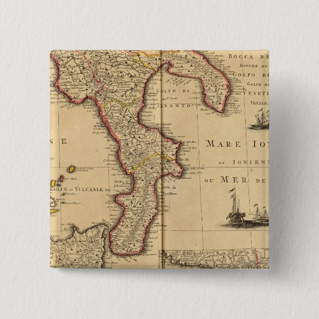 Chapa Cuadrada Sicilia Italia (Anverso)