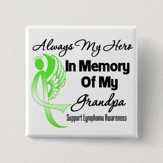 Chapa Cuadrada Siempre mi héroe en memoria abuelo - Linfoma