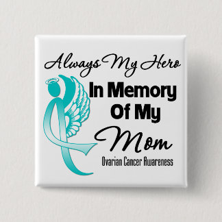 Chapa Cuadrada Siempre Mi Héroe En Memoria Mamá - Cáncer De Ovari
