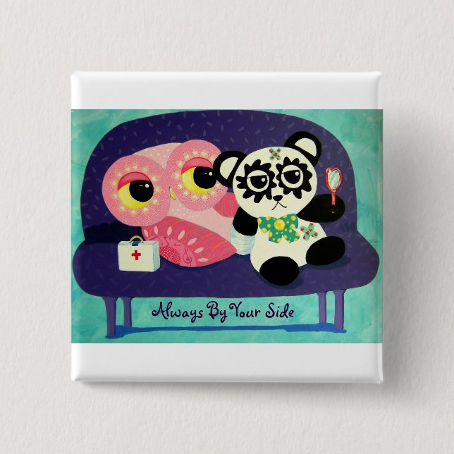 Chapa Cuadrada Siempre por su lado (Anverso)