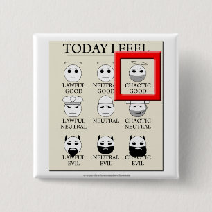 Chapa Cuadrada Siento hoy bueno caótico