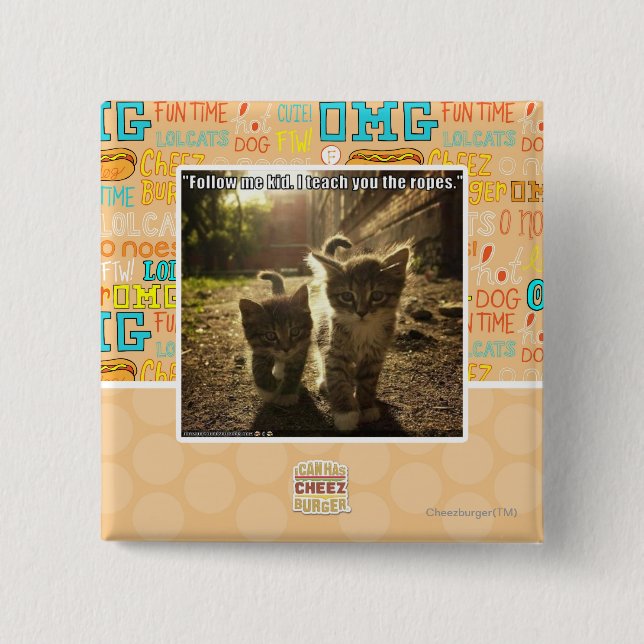 Chapa Cuadrada Sígame niño (Anverso)