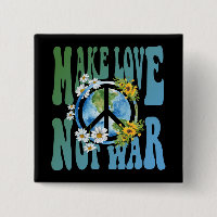 Signo de paz floral harto hippie retro de amor no 