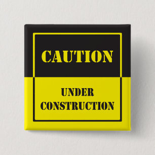 Chapa Cuadrada signo de precaución en construcción