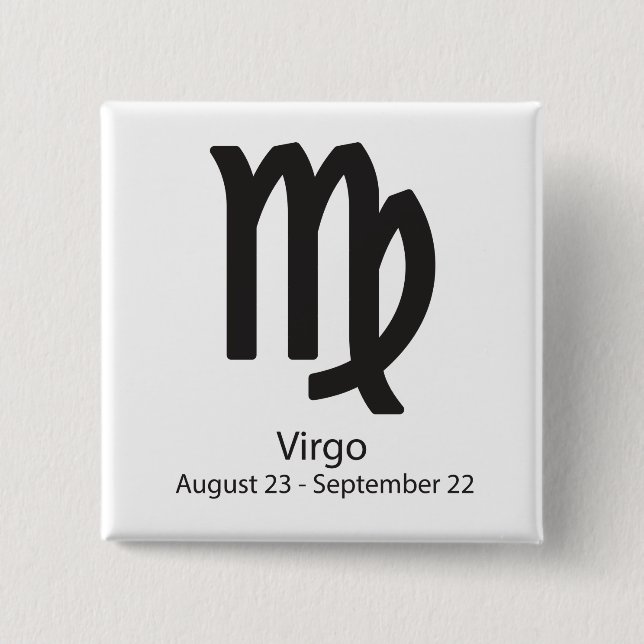Chapa Cuadrada Signo Virgo zodiac del 23 de agosto al 22 de septi (Anverso)