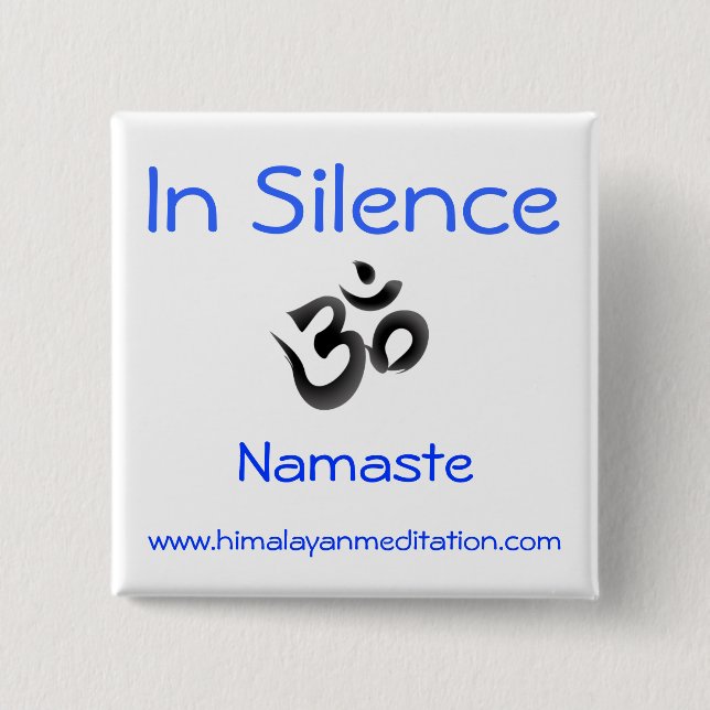 Chapa Cuadrada Silencio (Anverso)