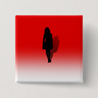 Chapa Cuadrada Silhouette de una mujer