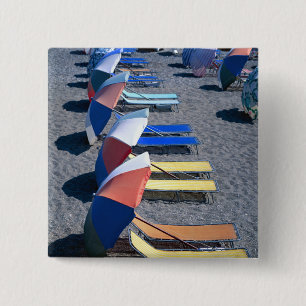Chapa Cuadrada Sillas vacantes en la playa
