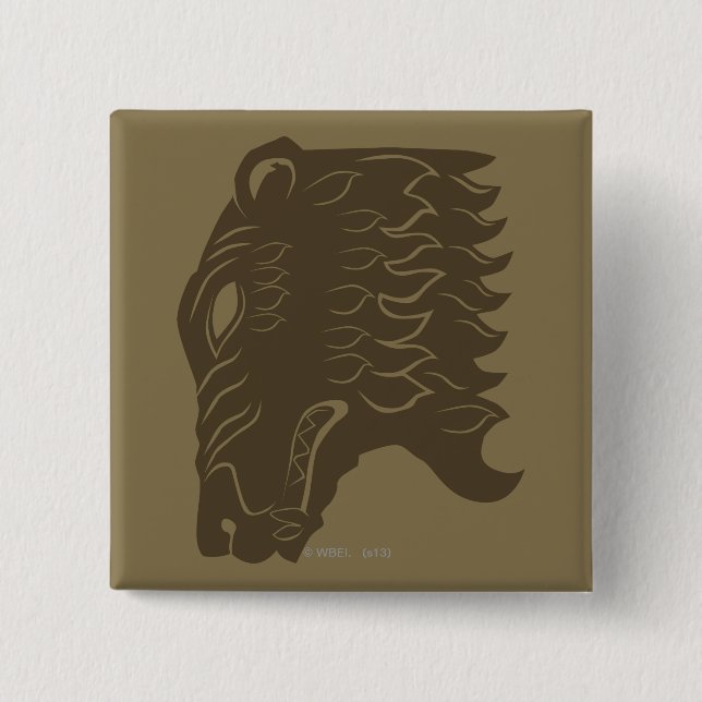 Chapa Cuadrada Símbolo de la cabeza del oso BEORN™ (Anverso)