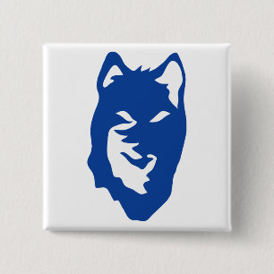 Chapa Cuadrada Símbolo de lobo