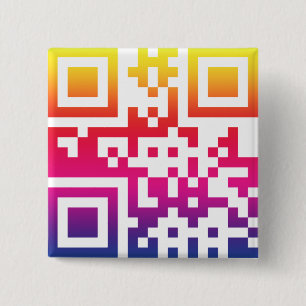 Chapa Cuadrada Símbolo de paz ☮ - código QR