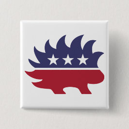 Chapa Cuadrada Símbolo de puerco Fiesta liberal