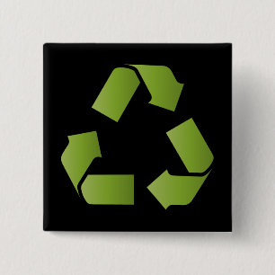 CHAPA CUADRADA SÍMBOLO DE RECICLAJE