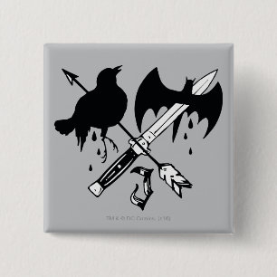 Chapa Cuadrada Símbolo del comodín del pelotón el   del suicid