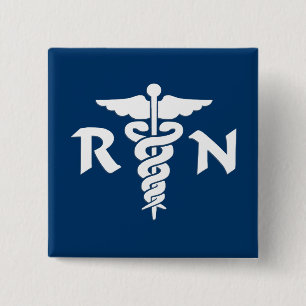 Chapa Cuadrada Símbolo médico del RN