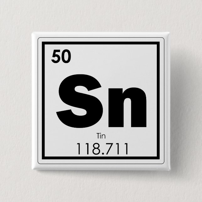 Chapa Cuadrada Símbolo químico de tinte fórmula química geek (Anverso)