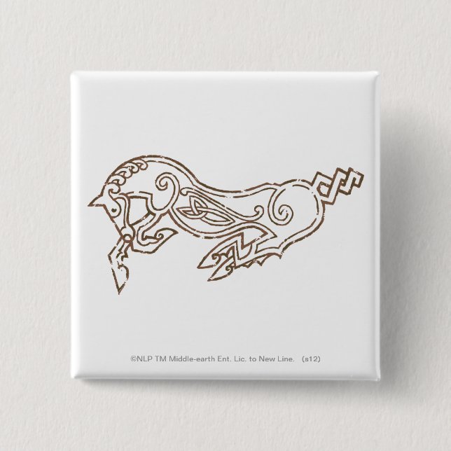 Chapa Cuadrada Símbolo Rohan (Anverso)