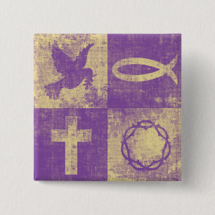 Chapa Cuadrada Símbolos cristianos