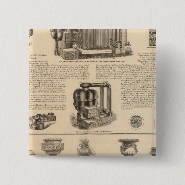 Chapa Cuadrada Simounds Manufacturing Company Stewart (Anverso)