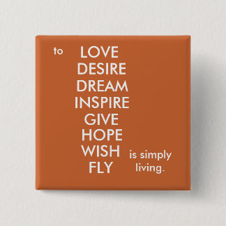 Chapa Cuadrada Simplemente viviendo