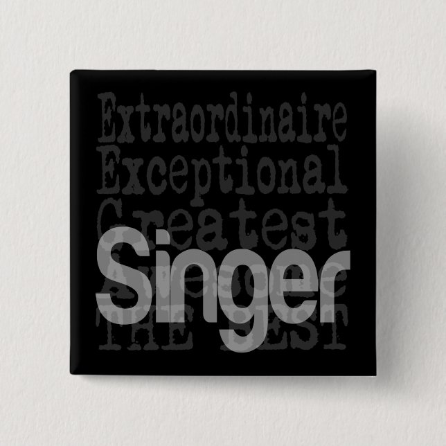 Chapa Cuadrada Singer Extraordinaire (Anverso)