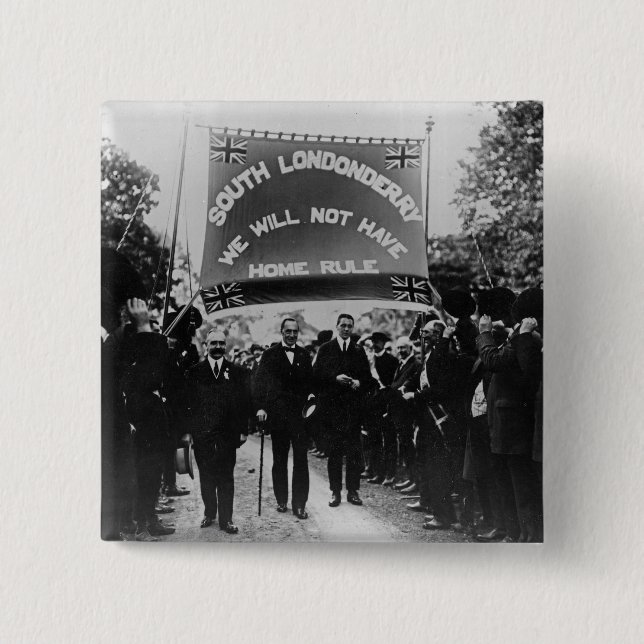 Chapa Cuadrada Sir Edward Carson (Anverso)