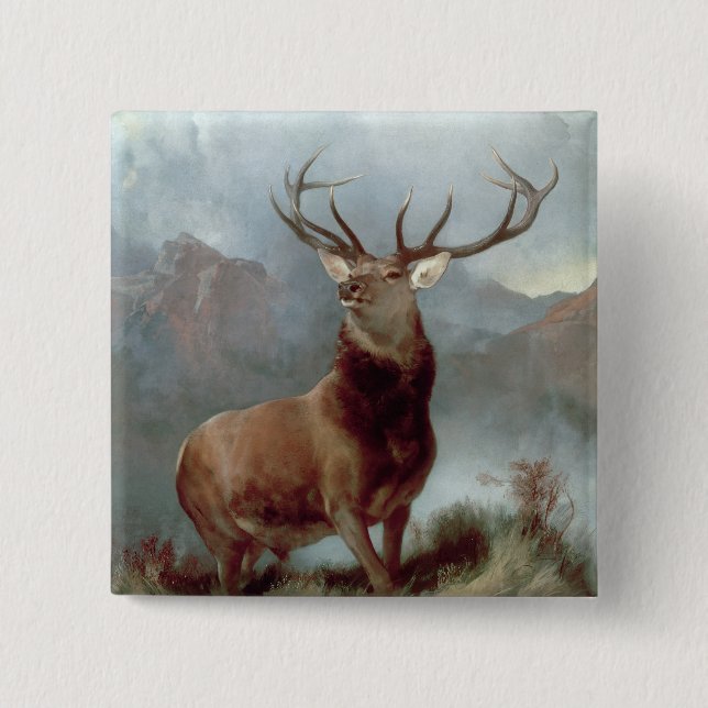 Chapa Cuadrada Sir Edwin Landseer | Monarca del Glen, 1851 (Anverso)