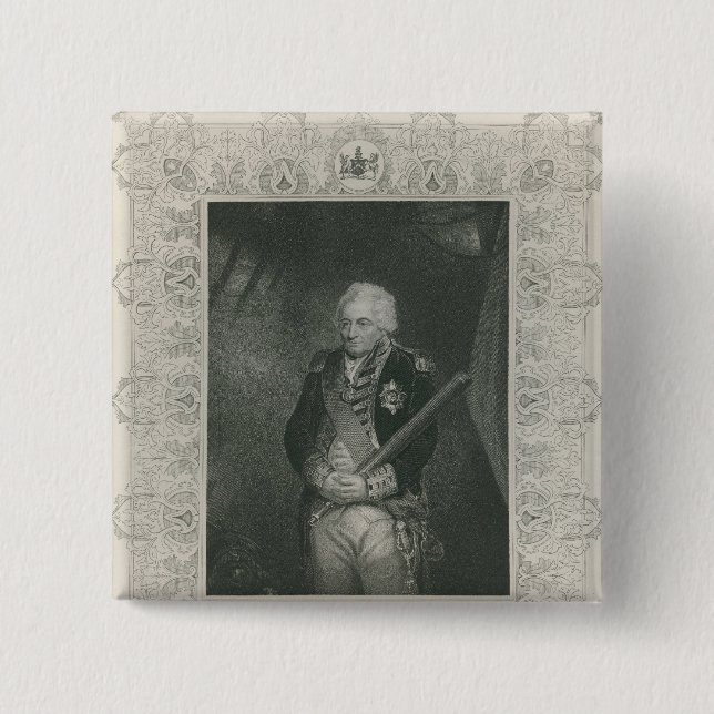 Chapa Cuadrada Sir Juan Jervis en 1795 (Anverso)