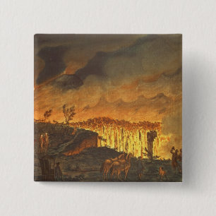 Chapa Cuadrada Sir William Hamilton que muestra a Fernando IV