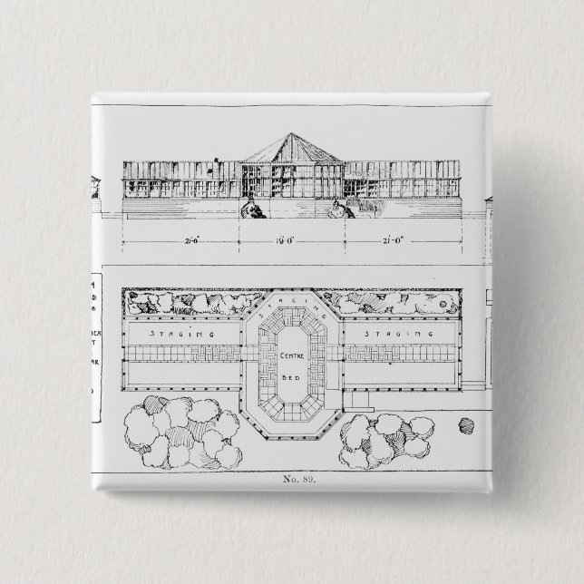 Chapa Cuadrada Sistema de calefacción para un invernadero, un (Anverso)