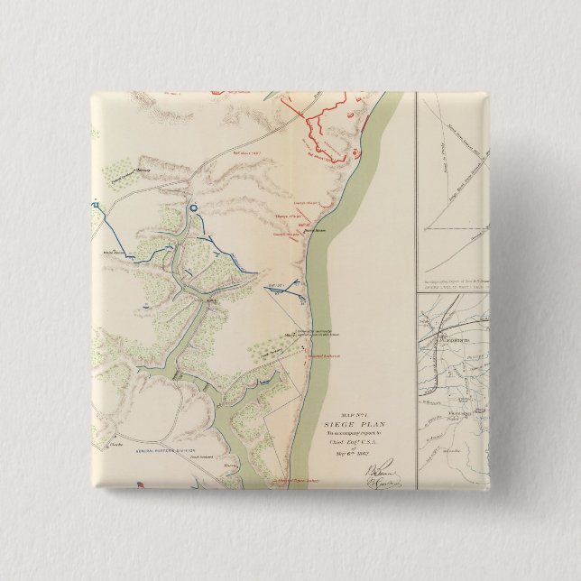 Chapa Cuadrada Sitio de Yorktown (Anverso)