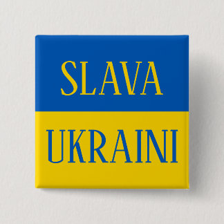 Chapa Cuadrada Slava Ukraini Glory to Ukraine flag pin