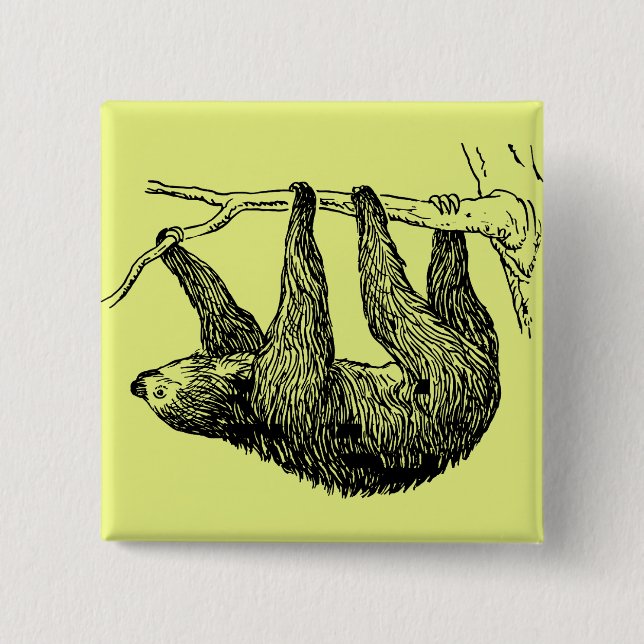Chapa Cuadrada Sloth (Anverso)