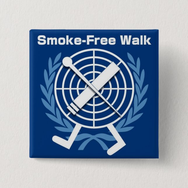 Chapa Cuadrada smoke_free_walk_badge (Anverso)