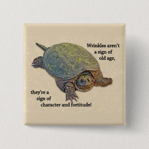 Chapa Cuadrada Snapping Turtle Wrinkled Old Age Wisdom