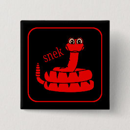 Chapa Cuadrada Snek rojo