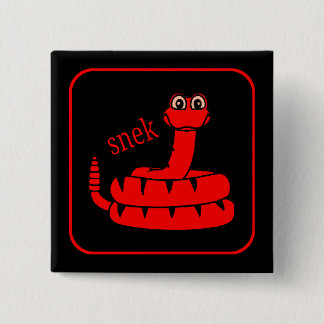 Chapa Cuadrada Snek rojo