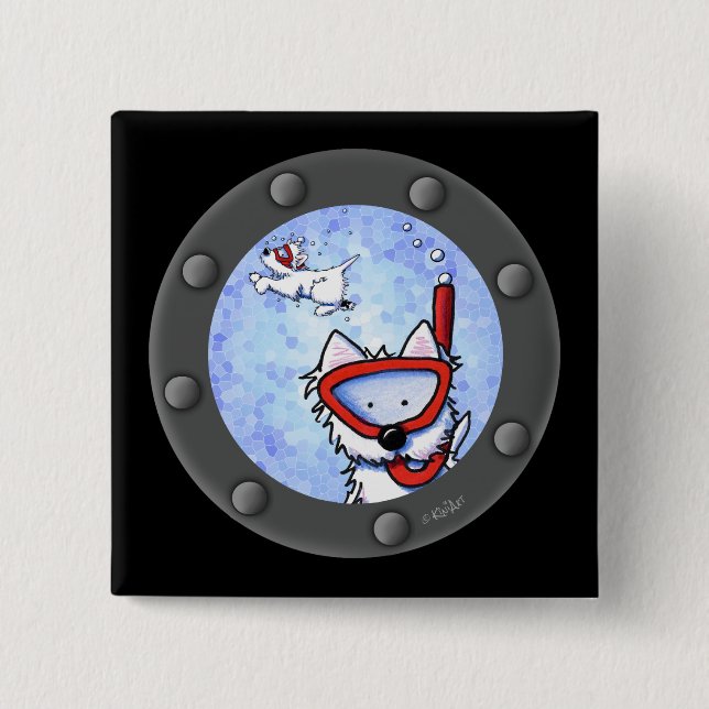 Chapa Cuadrada Snorkel Westies Porthole (Anverso)